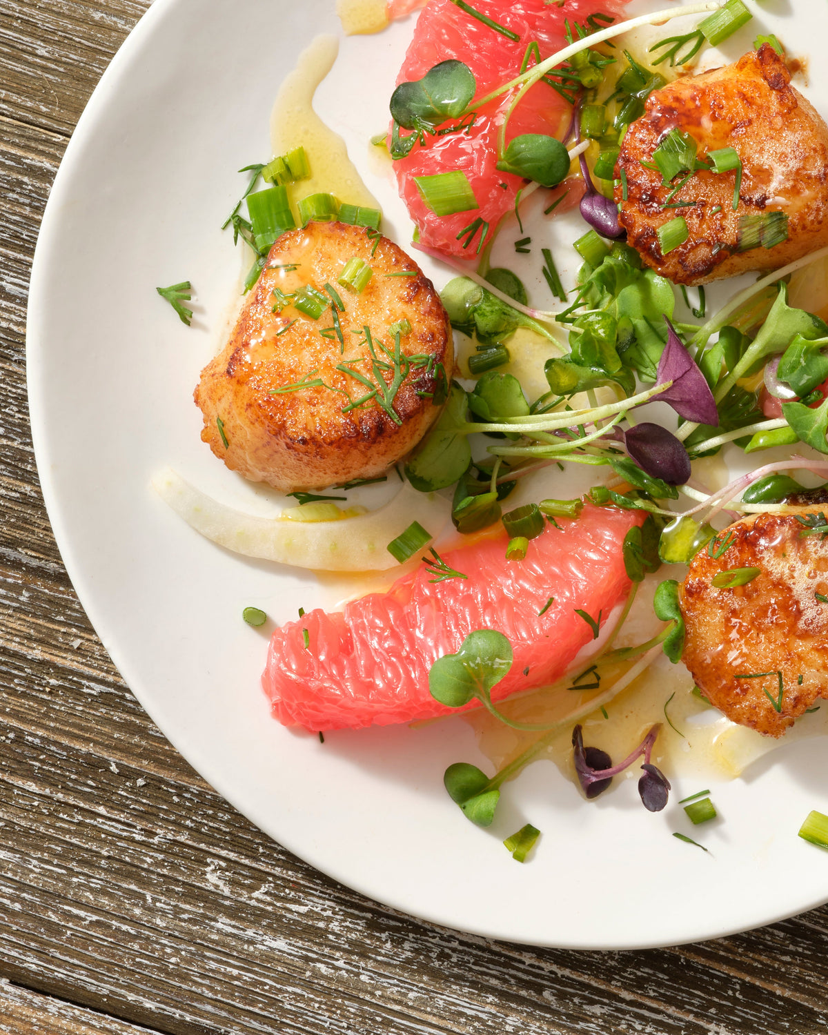 EVOO Seared Scallops