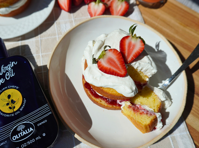 Strawberry Olive Oil Shortcake